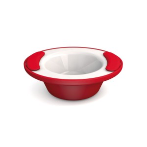 Thermoschaal wit/rode rand melamine 200cc