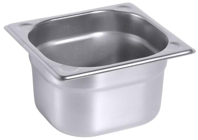 Gastronormbak 1/6 GN-100mm RVS