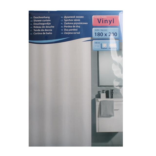 Douchegordijn PVC-vinyl wit 1800x2000mm