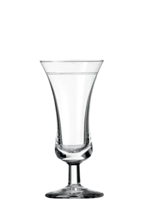 Intermezzo Borrelglas m/maatstreep tuba - 0.04Ltr
