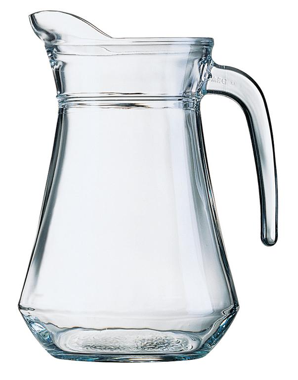 Waterkan broc glas bol 1.00L