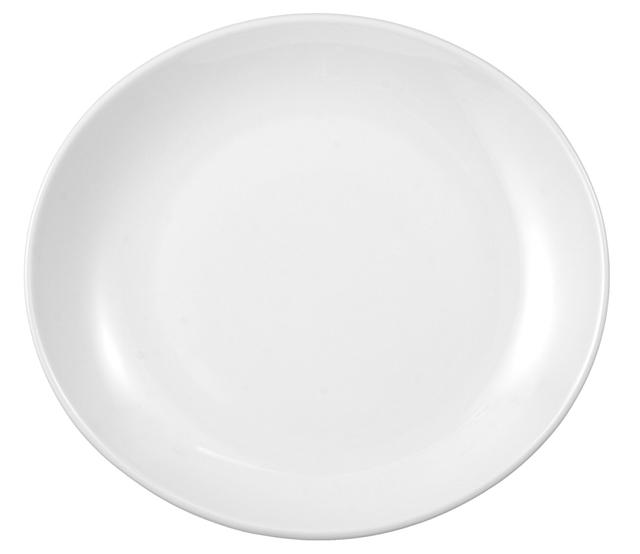 Bord ovaal Brasserie wit 270mm