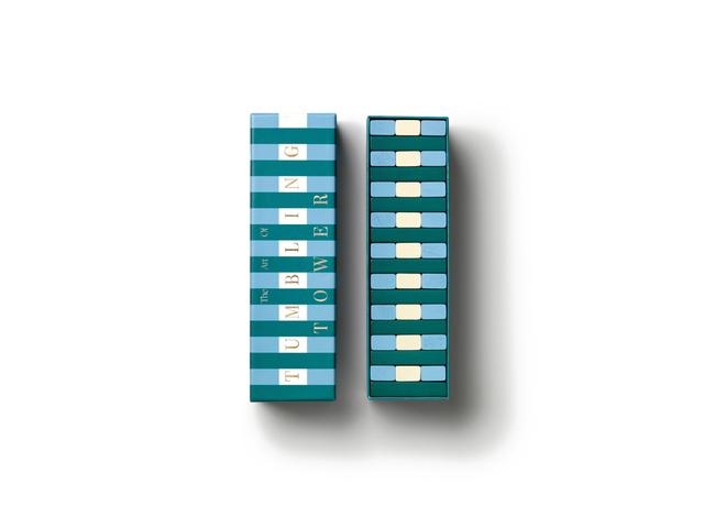 Printworks Spel Play - Tumbling Tower - Groen/Blauw