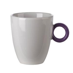 Meeting Mug wit/handpainted violet oor 170cc