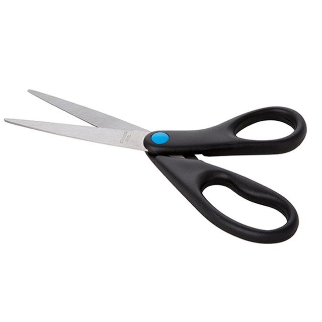 Keukenschaar RVS/softgreep zwart 205mm