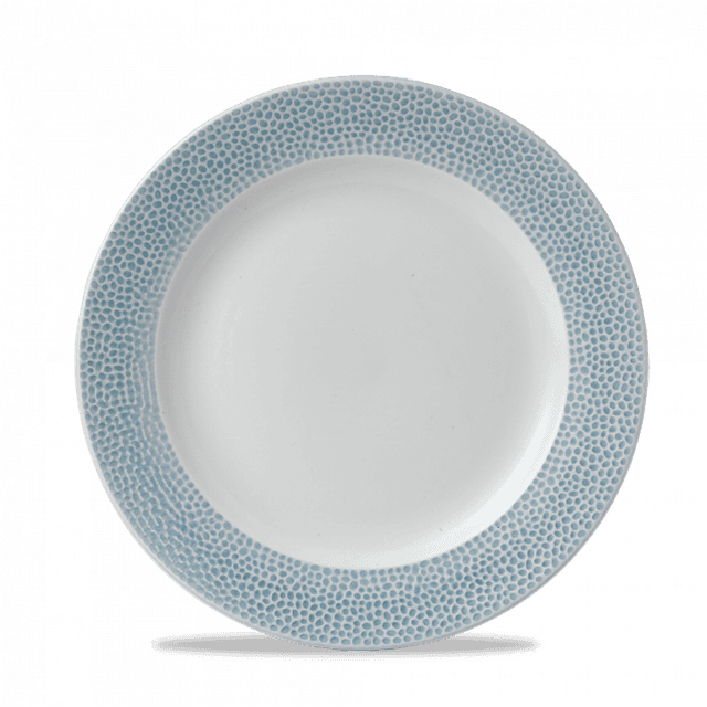 Churchill Isla Spinwash Bord plat met rand - Ø261mm - Ocean Blue