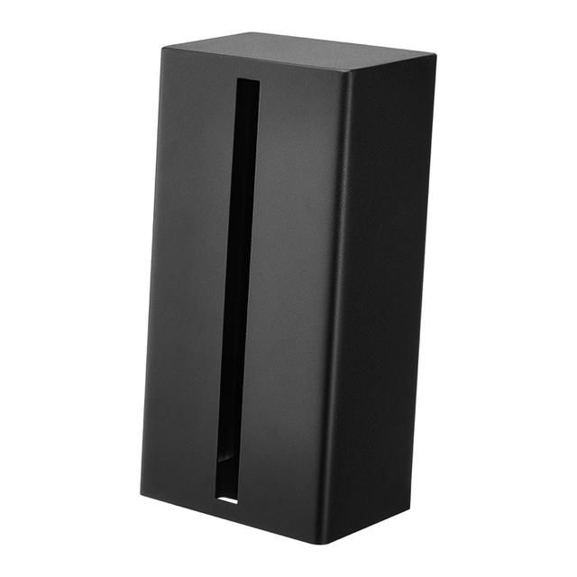 Yamazaki Tower Tissuebox verticaal - Zwart