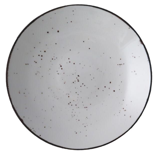 Bord Rustic wit 190mm