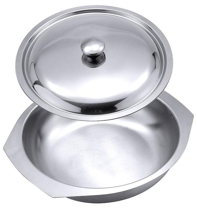 Dekschaal-deksel RVS 18/10 200mm