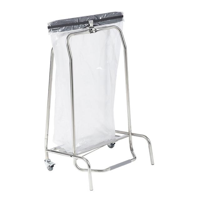 Afvalzakhouder Clappy m/d verrijdbaar 18/10 110L