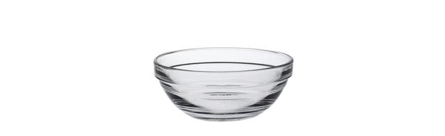 Schaal stapelrand rond glas 105x 40mm