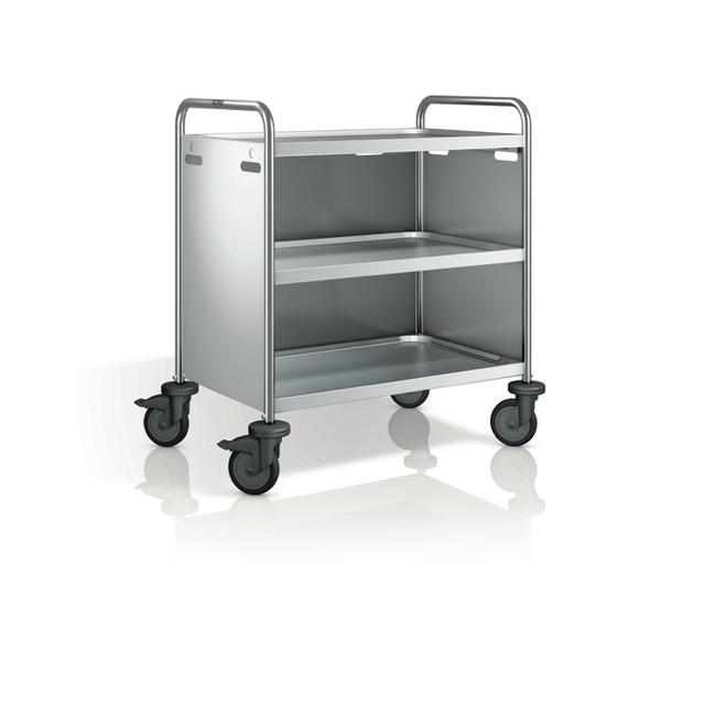 Zijpanelen aan 3 zijden RVS serveerwagens SW8x5
