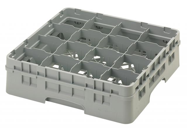 Cambro Voetglazenkorf met 1 opzetstuk Low profile - 500x500 H 143mm max 114mm 16 compartimenten - So