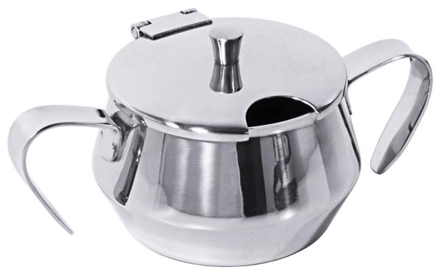 Suikerpot met deksel RVS 18/10 150cc