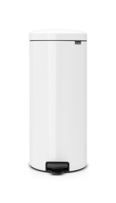 Pedaalemmer inz/kunststof wit 30L