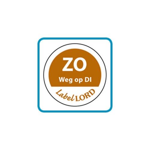 Label zondag -weg op- 500st