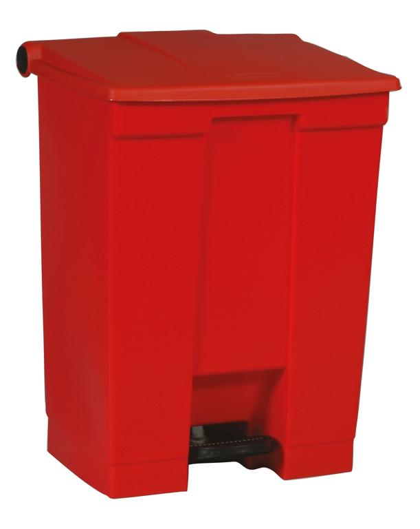 Pedaalemmer vk kunststof rood 68L