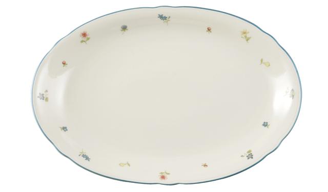 Serveerschotel ovaal Marie-Luise Strooibloem 310mm