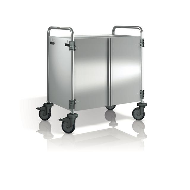 Zijpanelen 3 zijden m/draaideuren RVS serveerwagens SW8x5