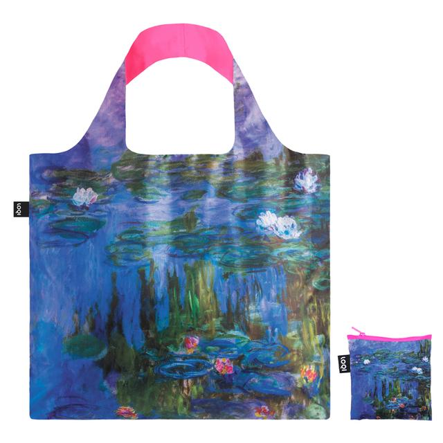 LOQI Bag Large - Water Lilies Neon Pink gerecycled