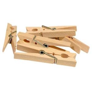 Wasknijpers hout 70mm/48st