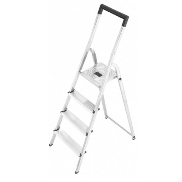 Trap HH 3 treden+plateau aluminium