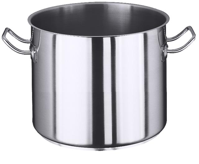 Kookpan halfhoog z/d 18/10 9,00L - 240mm