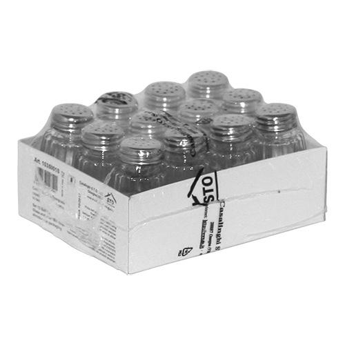 Zoutstrooier m/RVS dop glas