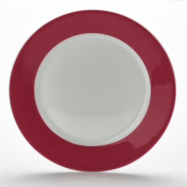 Bord m/brede rand Colour$ Paars 265mm