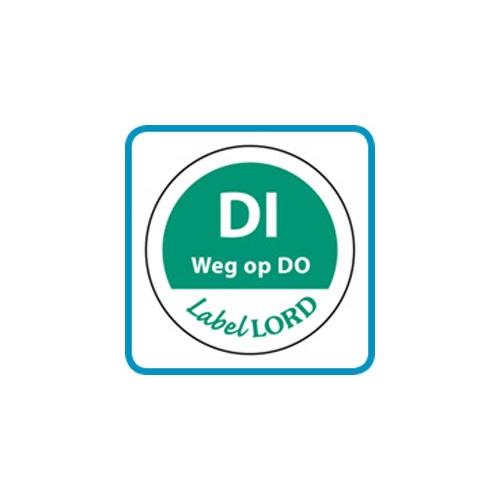 Label dinsdag -weg op- 500st