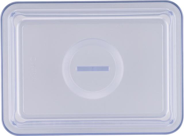 Bauscher Deksel hoog - 230x150mm - Blauw/Transparant