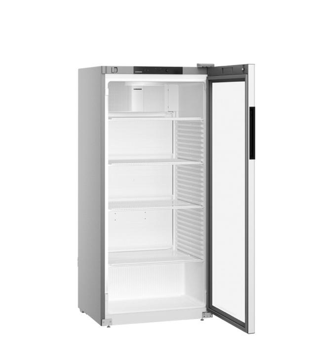 Flessenkoelkast MRFvd 5511-20 staalgrijs glasdeur 596L
