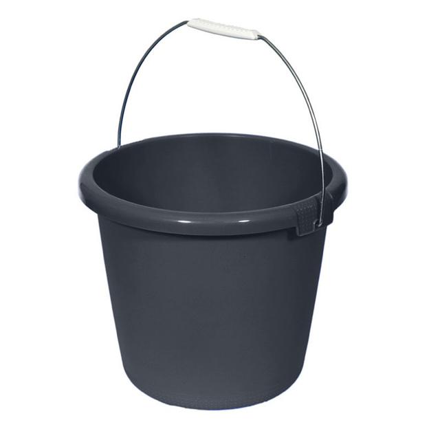 Emmer m/kunstst gr PP Antraciet 10L
