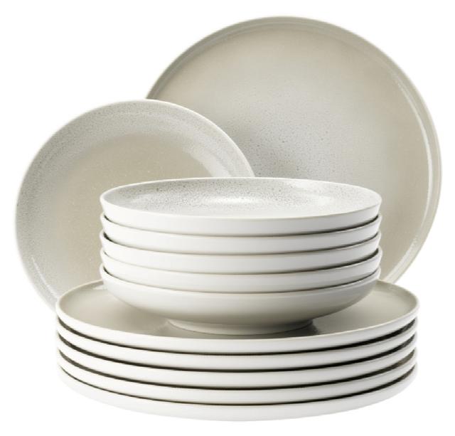 Tafelservies 12-delig Sento Aura cream