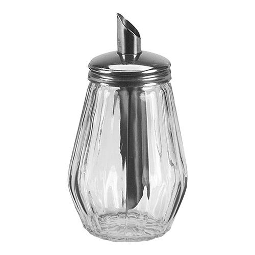Suikerstrooier m/RVS dop glas 260cc