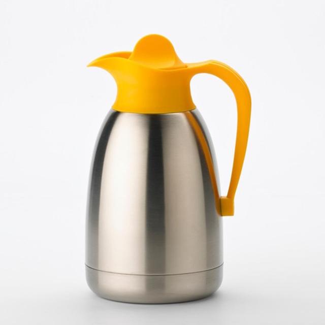 Isoleerkan geel-rvs - 1.5Ltr