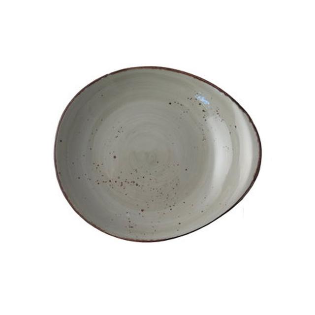Bord pebble diep Rustic lichtgroen 275mm