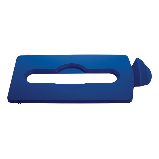 Deksel paper blauw voor Slim Jim Recyclingstation