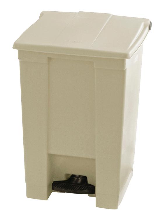 Pedaalemmer kunststof beige 45L