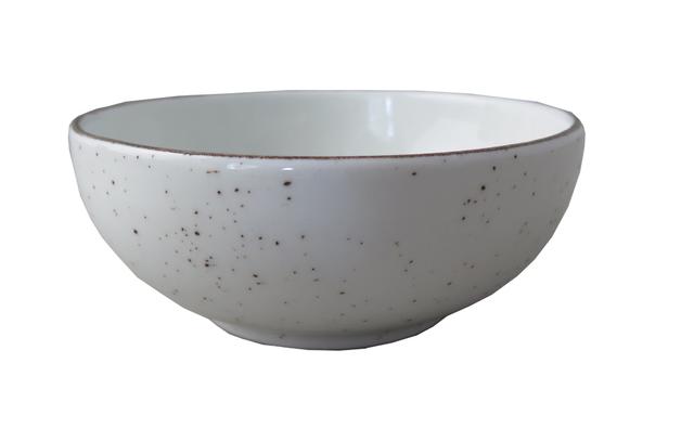 Schaal rond Rustic wit 110mm