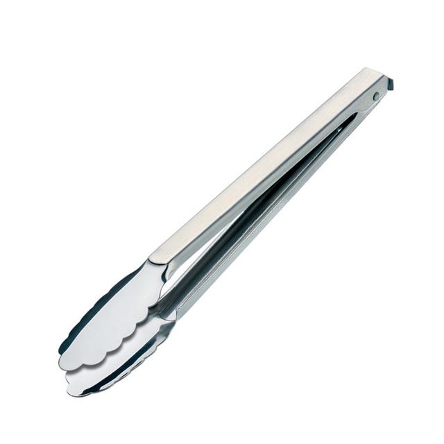 Vleestang m/veer en blokkeerschuif 18/10 310mm