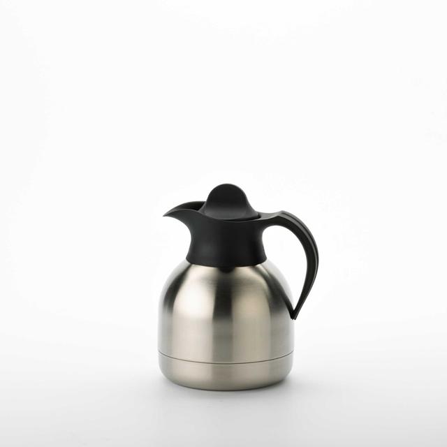 Isoleerkan zwart-rvs - 1.0Ltr