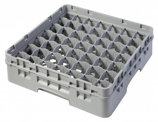 Cambro Voetglazenkorf met 1 opzetstuk - 500x500 H 143mm max 92mm 49 compartimenten - Soft Gray