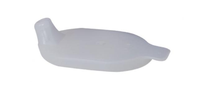 Deksel los t.b.v. beker schuin m/2o transparant
