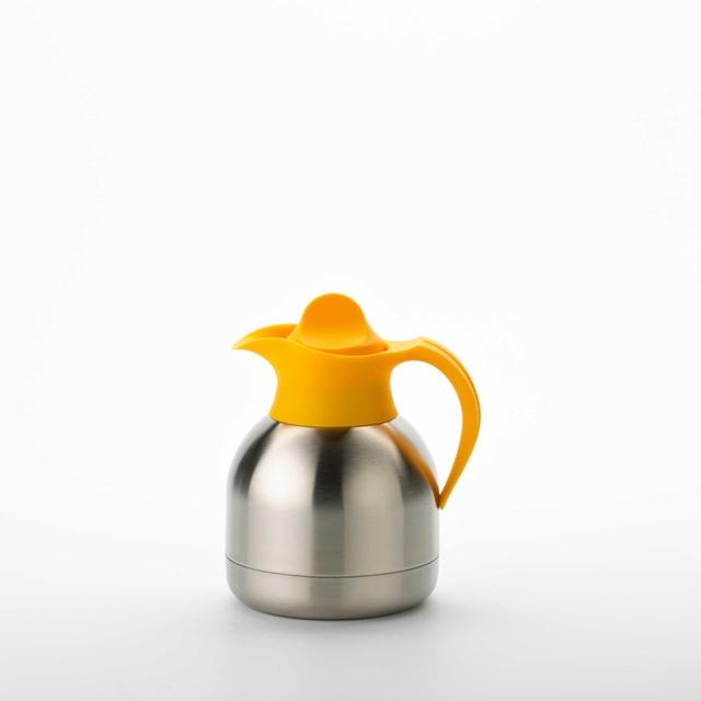 Isoleerkan geel-rvs - 1.0Ltr