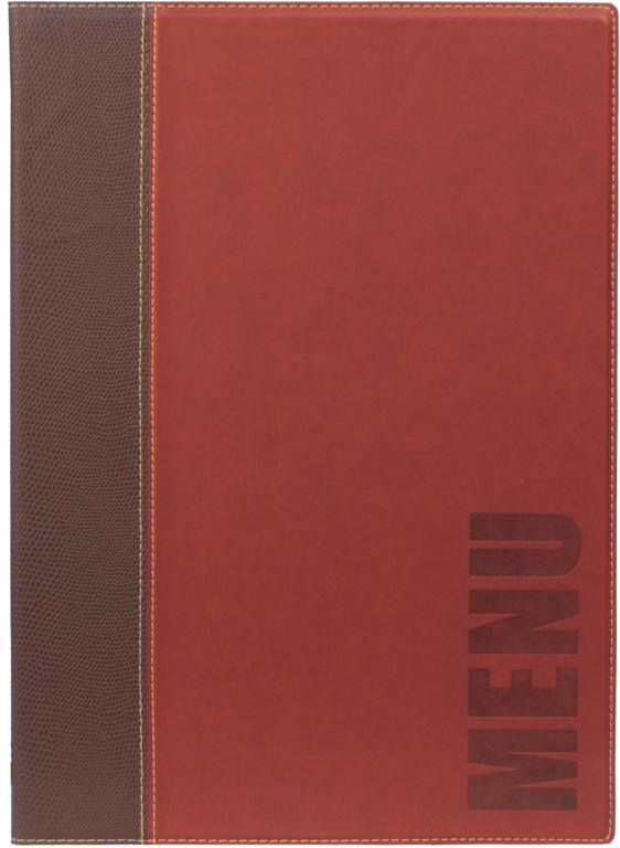 Menumap incl 1 inleg opdruk Menu rood A4