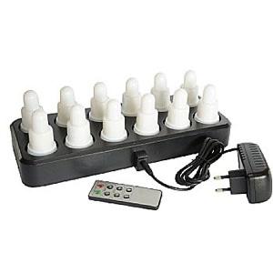 Ledkaarsen herlaadbaar set 12 stuks