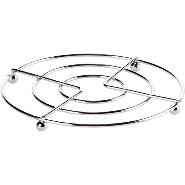 Onderzetter rond verchroomd 190mm