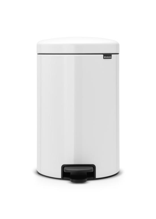 Pedaalemmer inz/kunststof wit 20L
