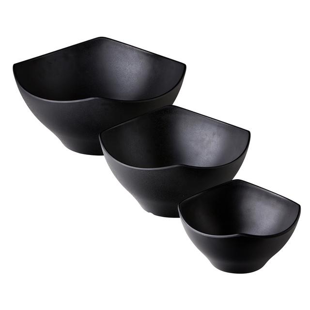 Buffetschaal Zen Square melamine zwart 210x110mm